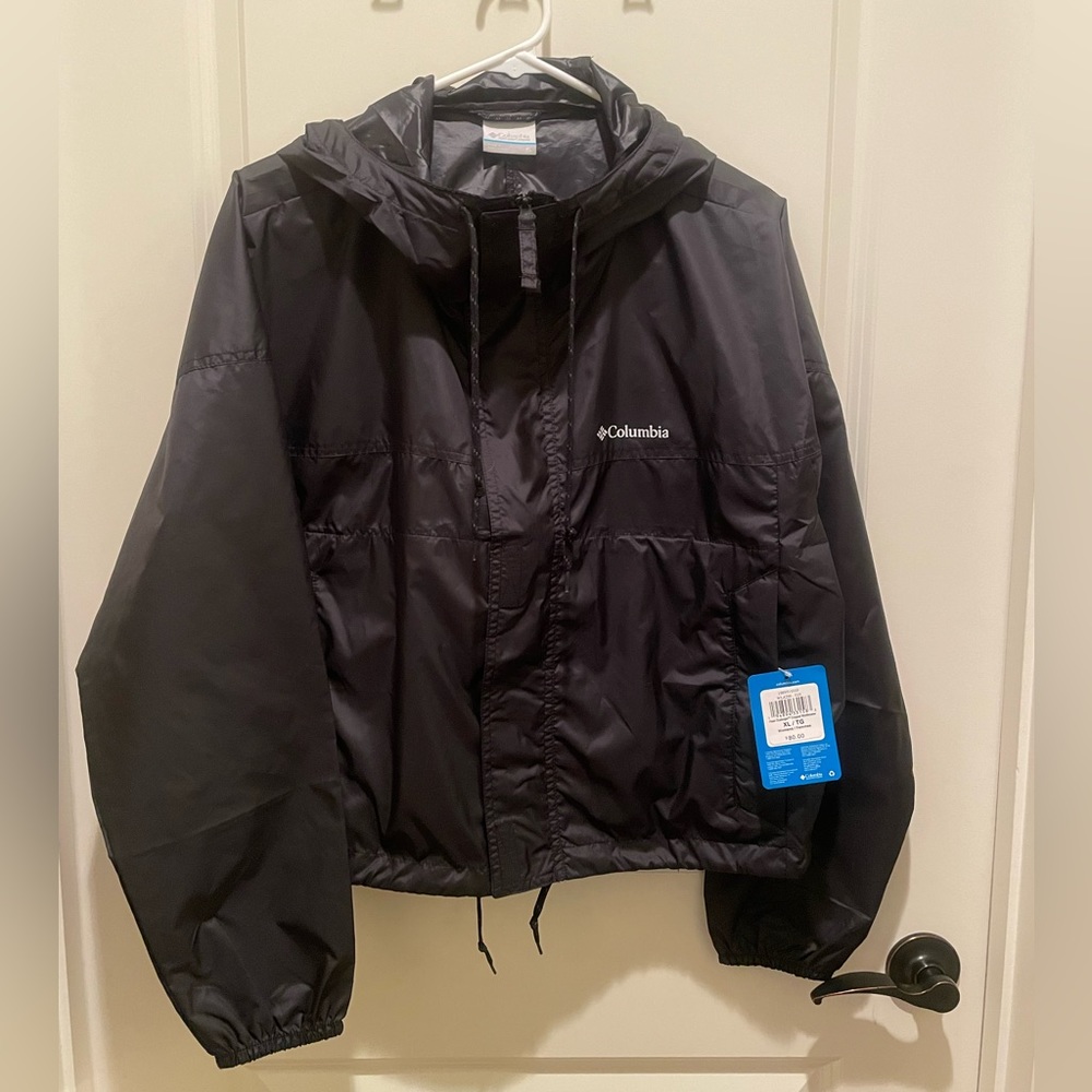 NWT Columbia black hooded jacket